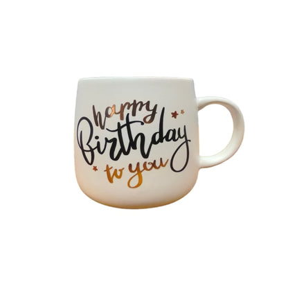Ceramic Mug - Happy Birthday - White