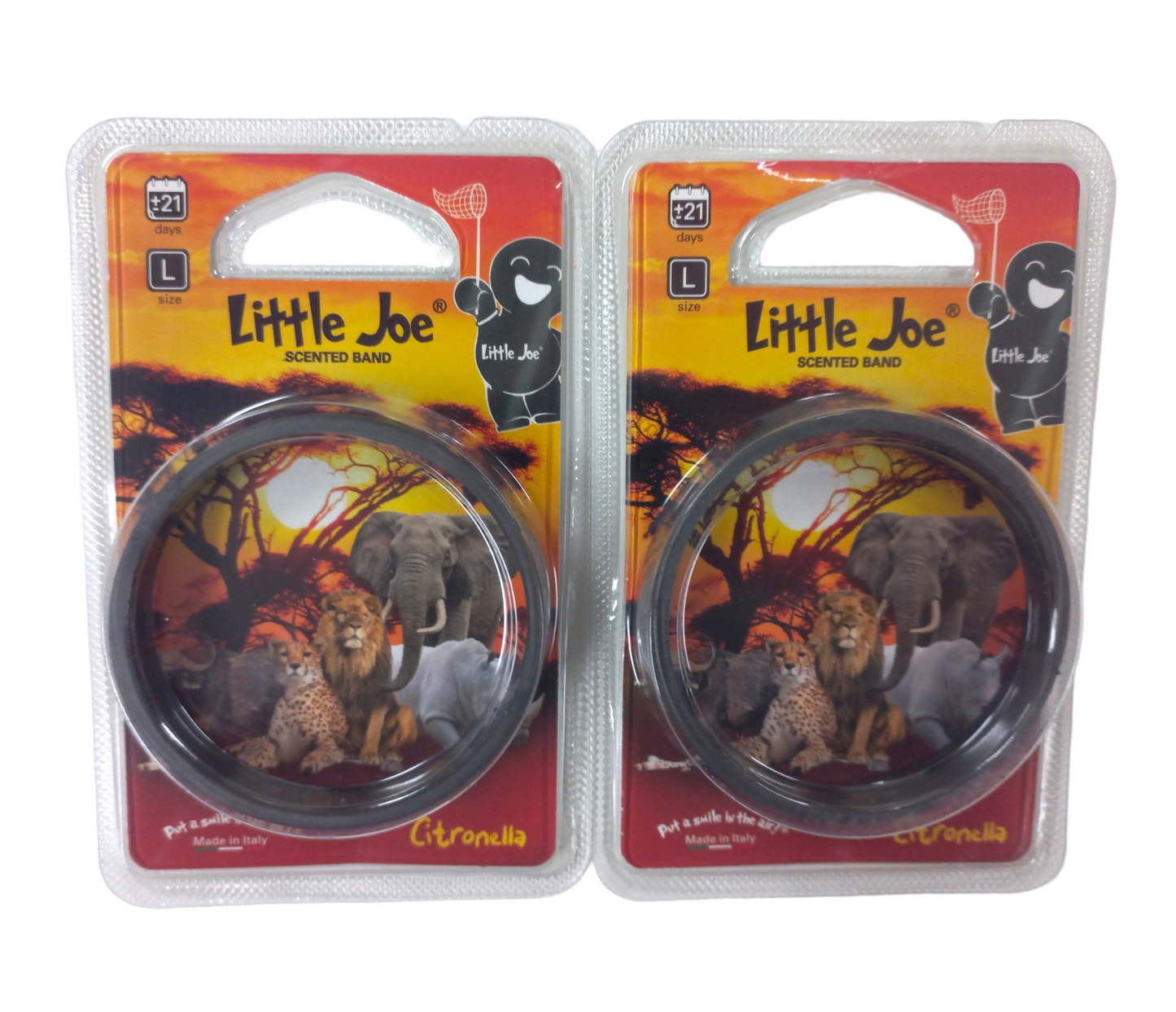 Little Joe Scented Band Insect Repellent - 2 Pack Large Black