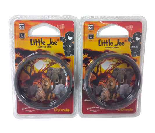 Little Joe Scented Band Insect Repellent - 2 Pack Large Black