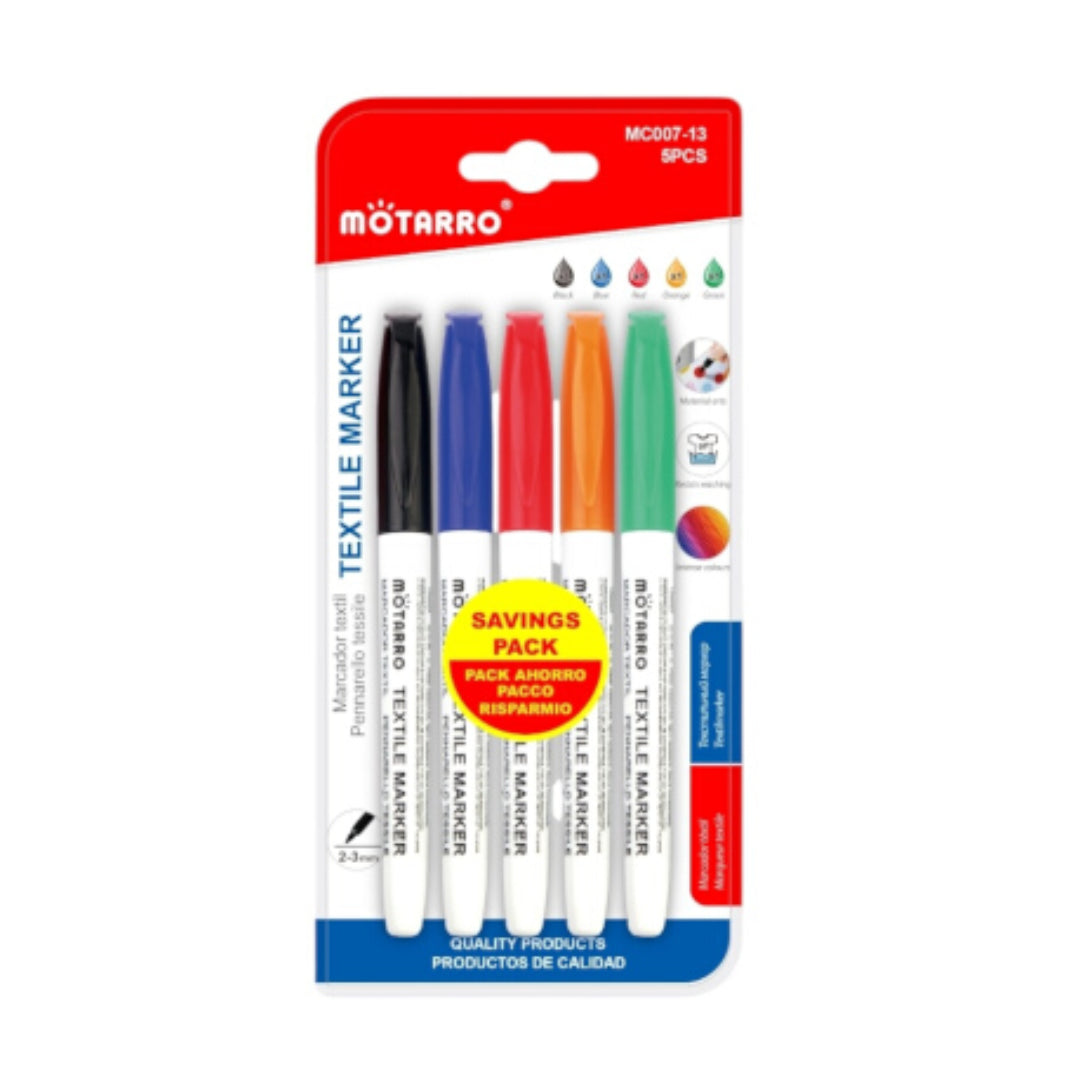 Motarro Textile Marker 2-3mm 5PCS