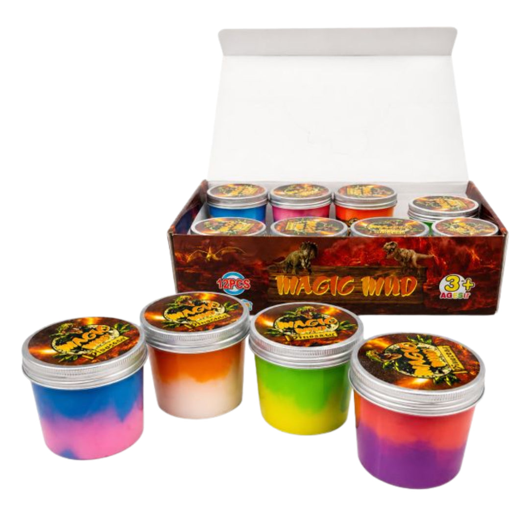 Dinosaur Magic Mud - 12 Pack