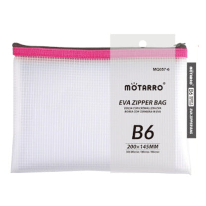 Motarro Eva Zipping Bag B6 200x145mm - Pink