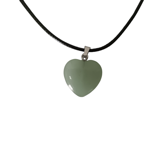 Earth Stone Collection - Heart Aventurine Stone Necklace