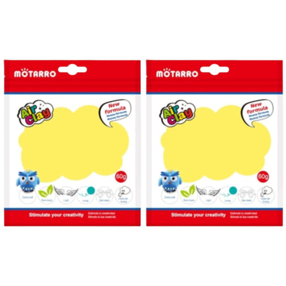 Motarro Air Clay 60g - Yellow 2 Pack