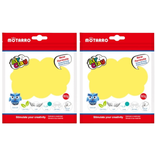 Motarro Air Clay 60g - Yellow 2 Pack