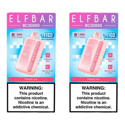 Elf Bar BC30000 Disposable Vape - Peach Ice (Pack of 2)