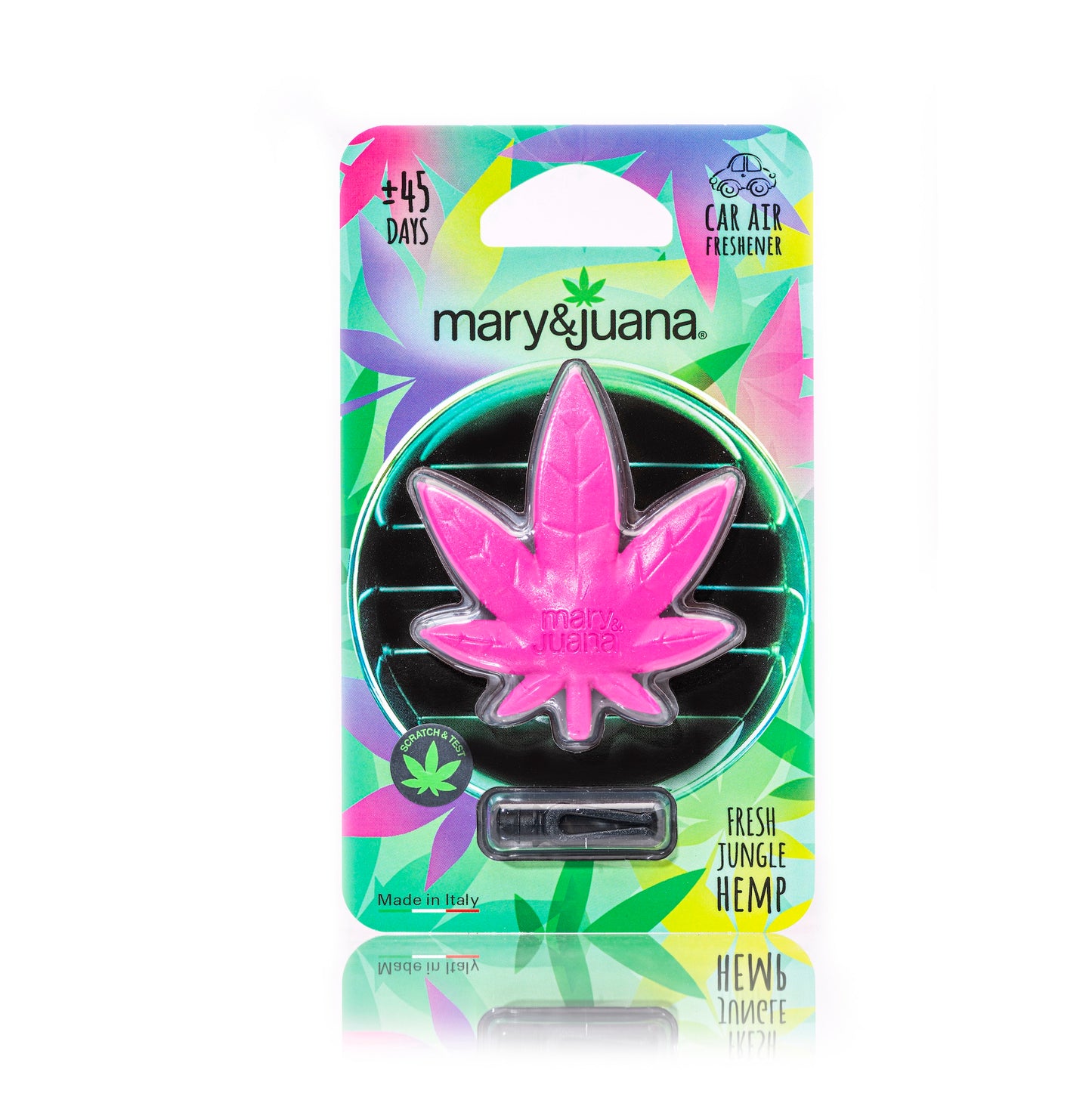 Mary & Juana Car Air Freshener Green - 48 Pack - Pink