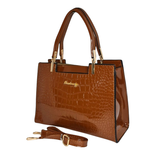 Ladies Bag - Strap Included - 21×29cm - Brown