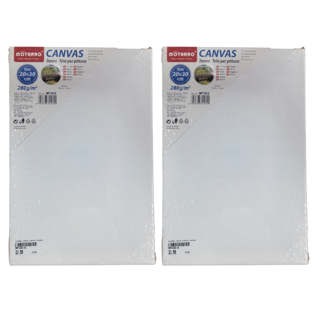 Motarro Canvas Stretch - 2 Pack - 20x30cm