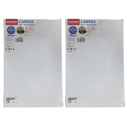 Motarro Canvas Stretch - 2 Pack - 20x30cm