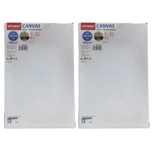 Motarro Canvas Stretch - 2 Pack - 20x30cm
