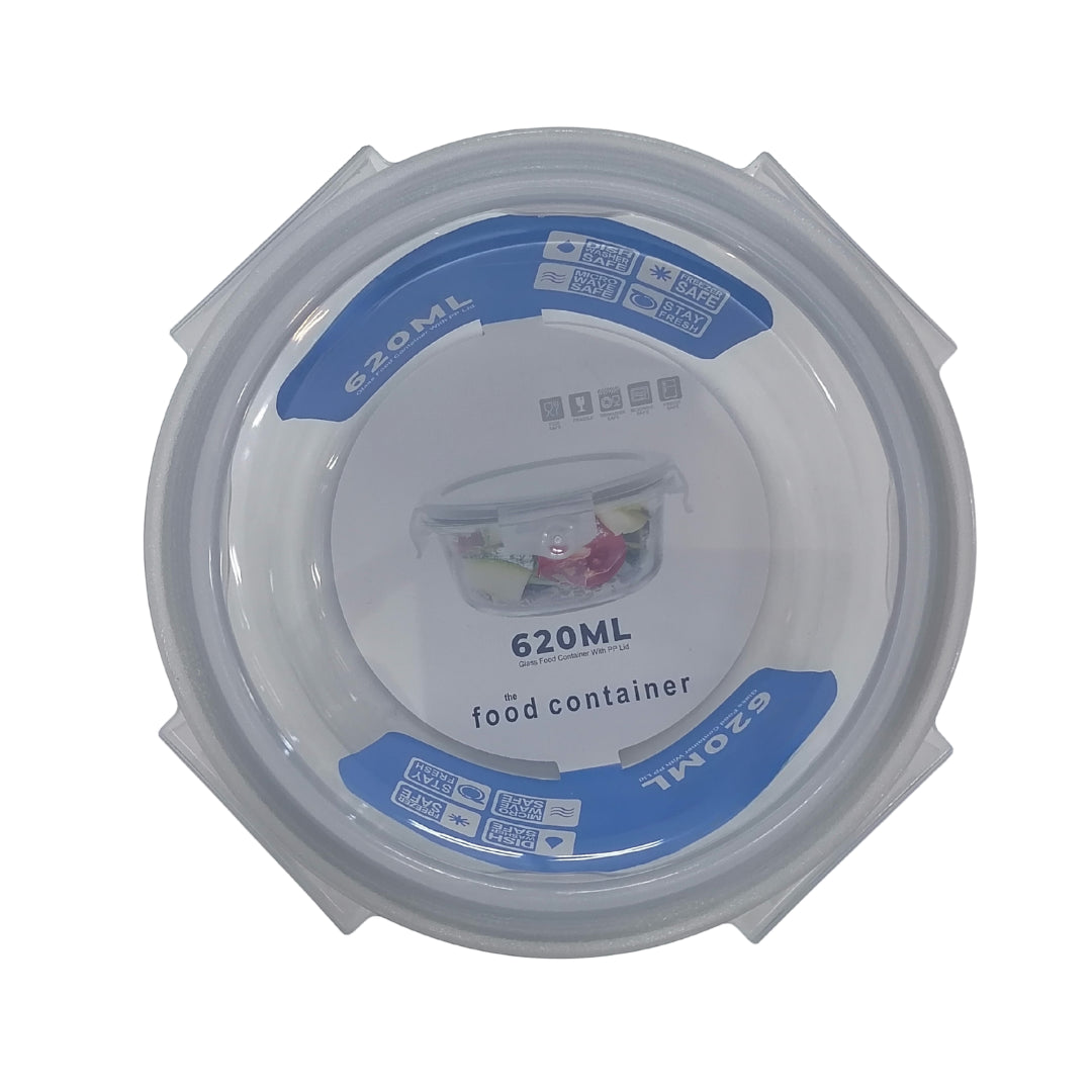 Food Container 620ml Round with Lid
