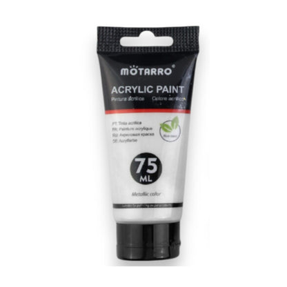 Motarro Acrylic Paint Metallic 75ml - Grey