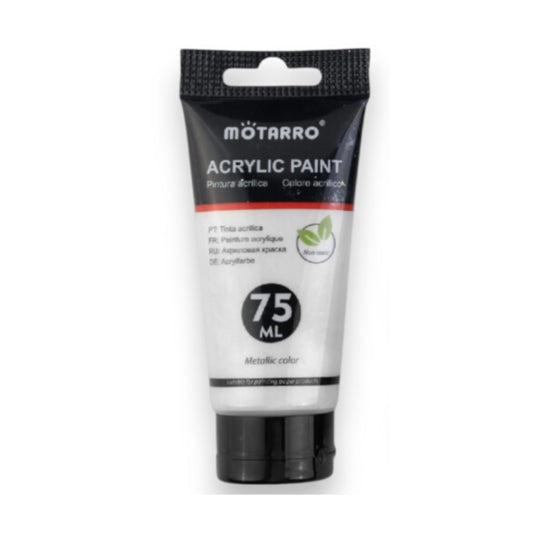 Motarro Acrylic Paint Metallic 75ml - Grey