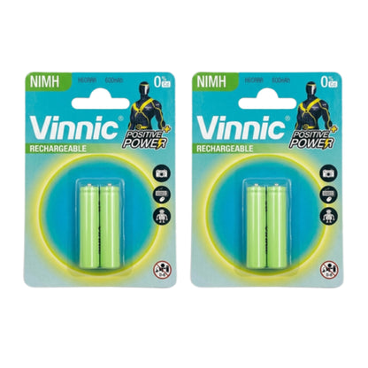 Vinnic Rechargeable NIMH Battery - 2 Pack