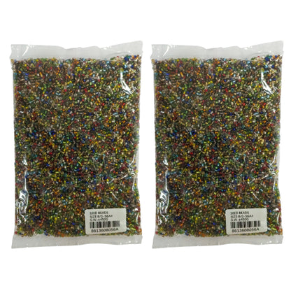 Seed Beads 450g - 2 Pack - Medium Neon
