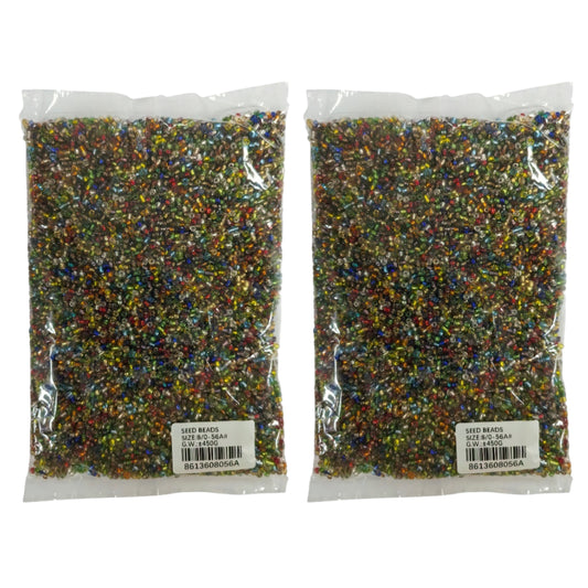 Seed Beads 450g - 2 Pack - Medium Neon