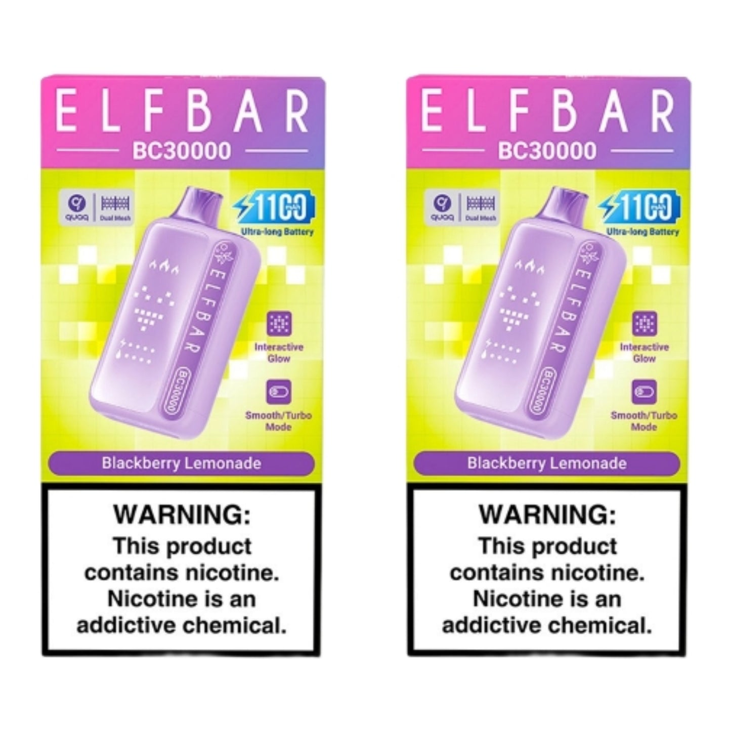 Elf Bar BC30000 Disposable Vape - Blackberry Lemonade (Pack of 2)