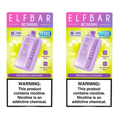 Elf Bar BC30000 Disposable Vape - Blackberry Lemonade (Pack of 2)