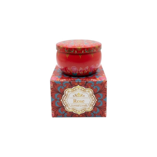 Artisan Soy Wax Scented Tin Candle - Rose