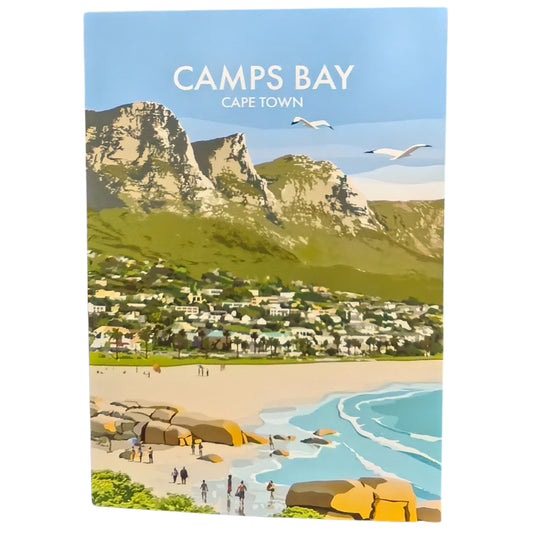 Cape Town Travel Art Card - A5 - Camps Bay