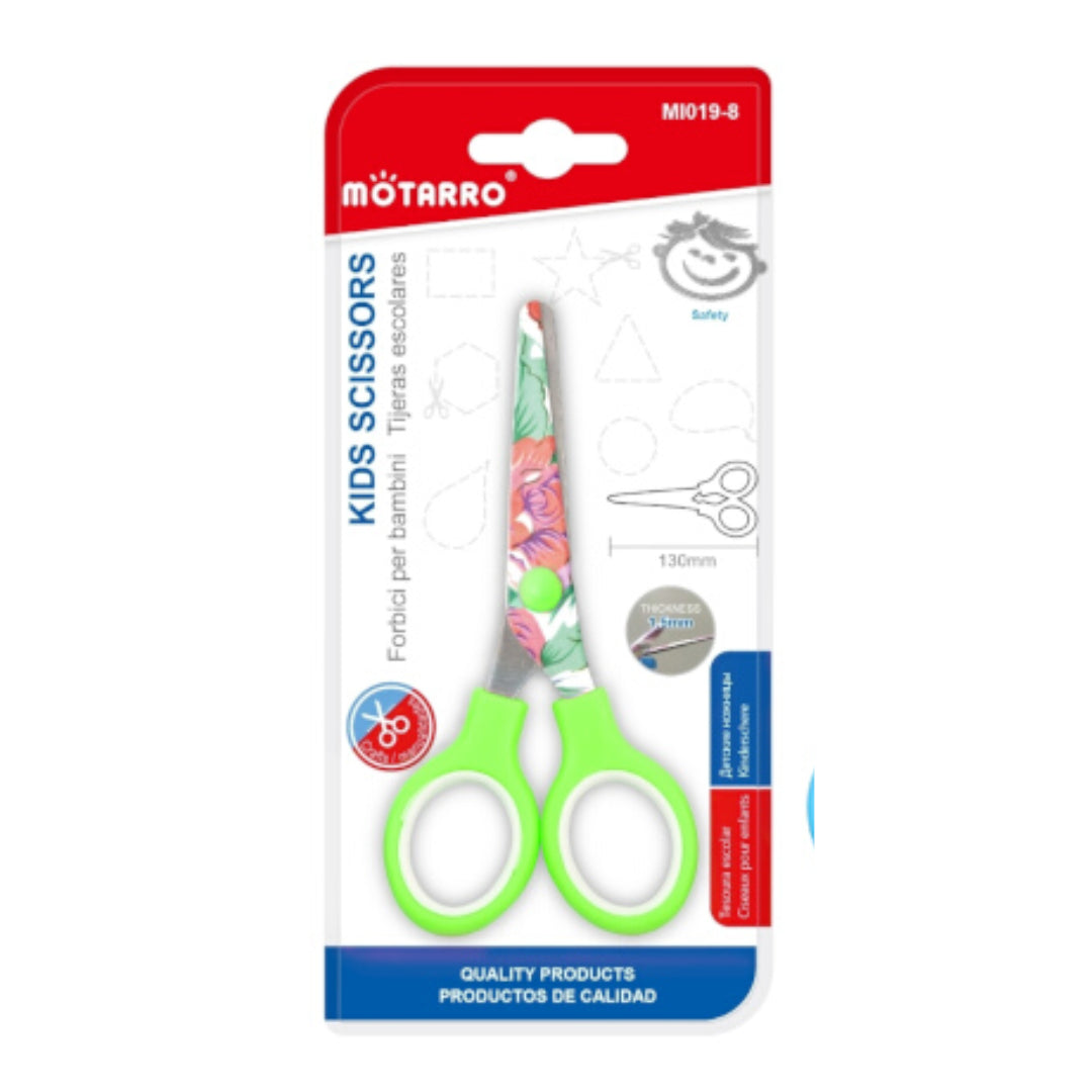 Motarro Kids Scissors Floral - Green