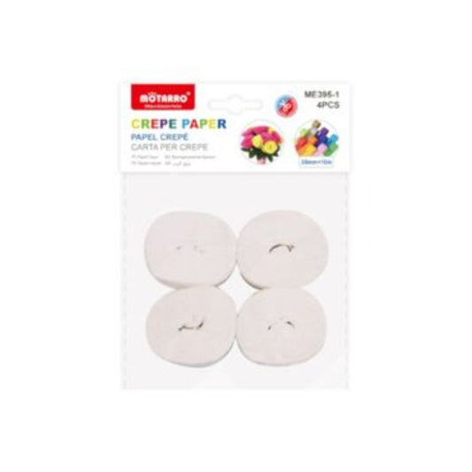 Motarro Crepe Paper 35x10mm - 4PCS - White