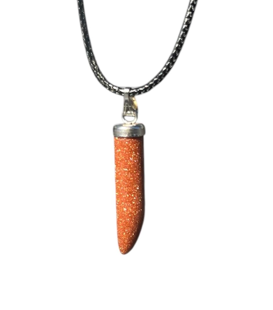 Earth Stone Collection - Tusk Gold Sand Stone Necklace