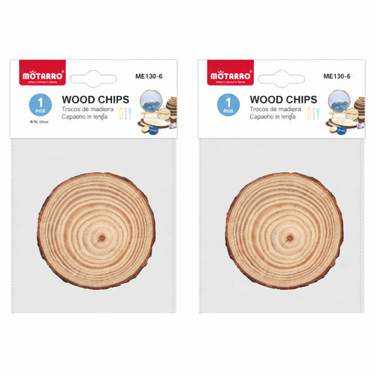 Motarro Wooden Chips - 2 Pack - 70/80mm