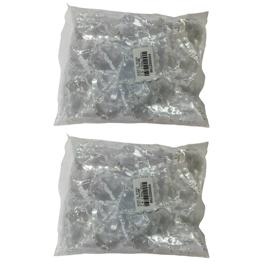 Acrylic Pendant - 2 Pack - 74x44mm