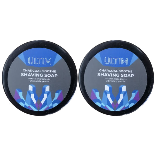 Ultim Shaving Soap 120G - 2 Pack - Black Charcoal Soothe