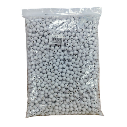 Wooden Beads - +- 1KG Pack - 12mm White