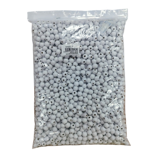 Wooden Beads - +- 1KG Pack - 12mm White