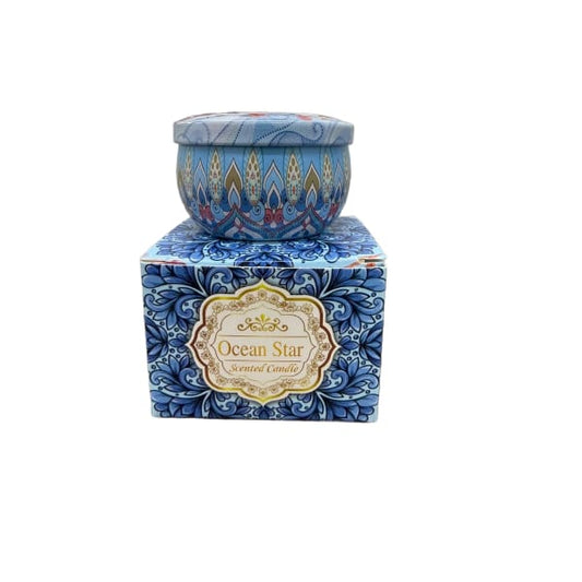 Artisan Soy Wax Scented Tin Candle - Ocean Star