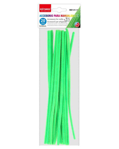 Motarro - Chenille Stems 6mmx30cm 20PCS Grass Green