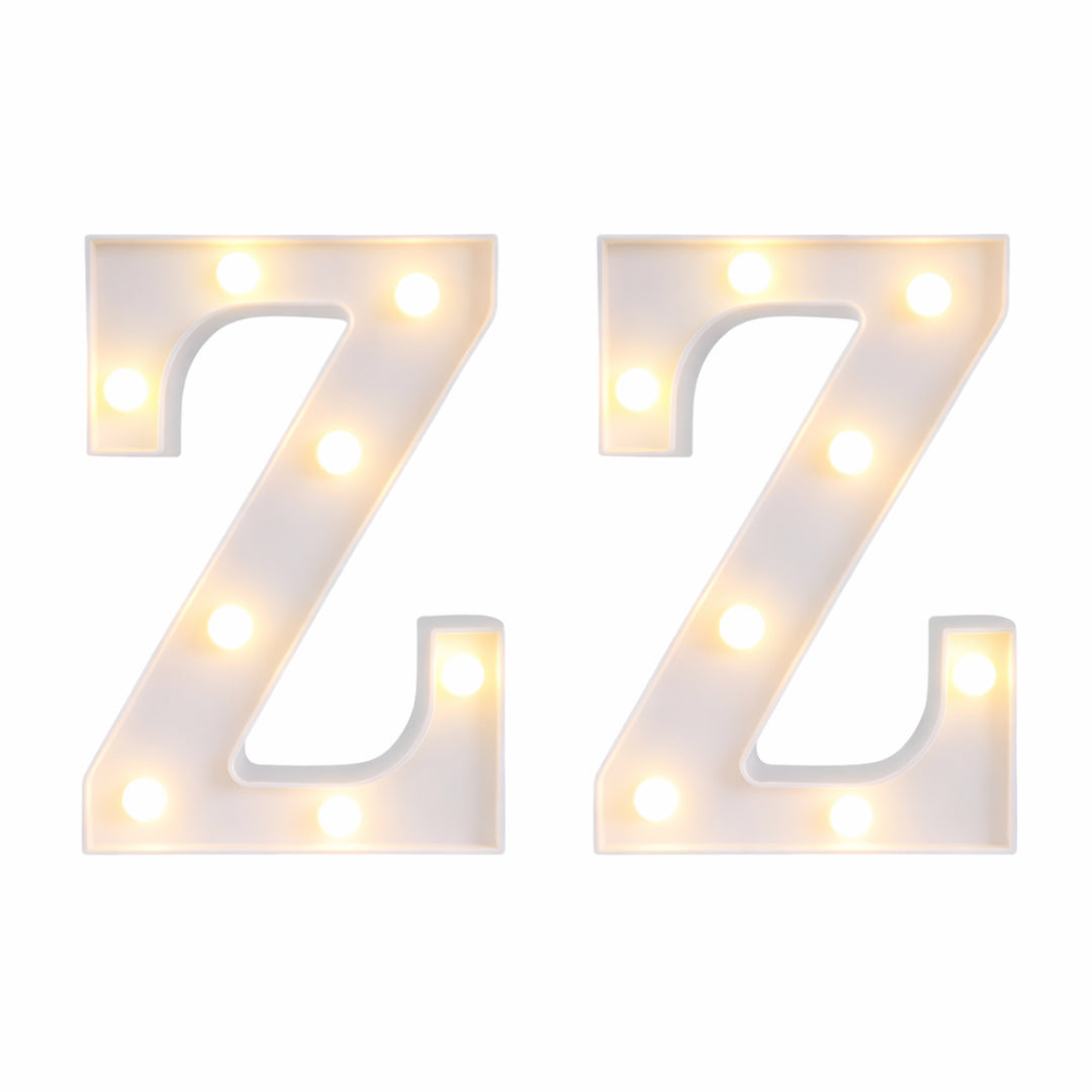 Motarro Led Letter Light 22cm - 2 Pack - White Letter Z