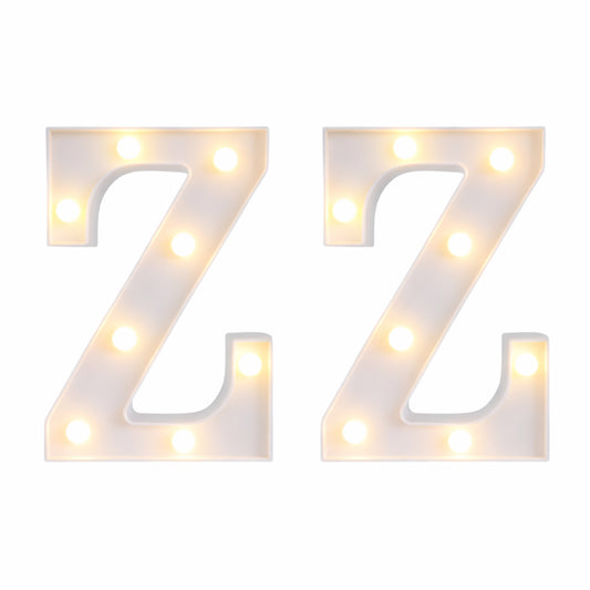 Motarro Led Letter Light 22cm - 2 Pack - White Letter Z