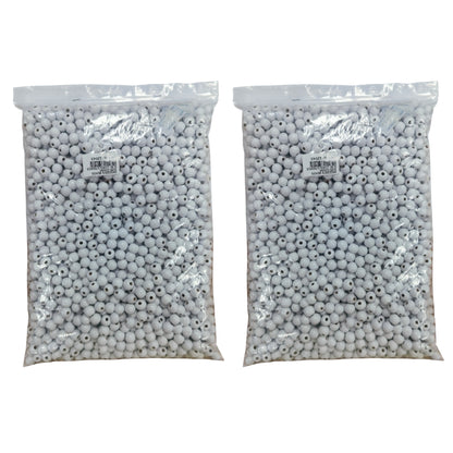 Wooden Beads +-1KG - 2 Pack - White 12mm