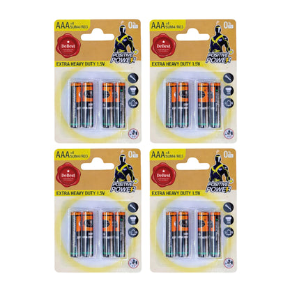 Debest Zinc Chloride AAA Battery 1.5V 4PC - 4 Pack