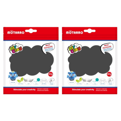Motarro Air Clay 60g - Charcoal Black 2 Pack