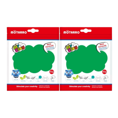 Motarro Air Clay 60g - Green 2 Pack