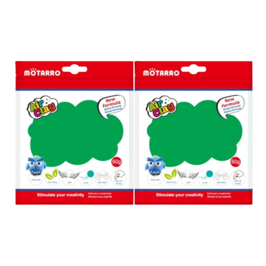 Motarro Air Clay 60g - Green 2 Pack