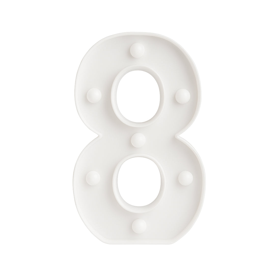 Motarro Led Numbers Light 22cm - Number 8