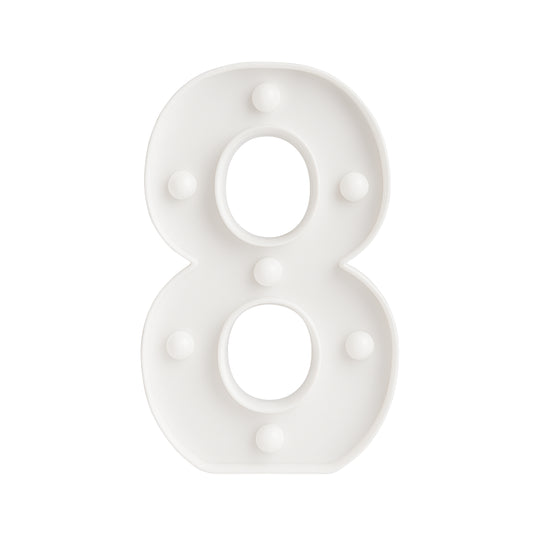 Motarro Led Numbers Light 22cm - Number 8