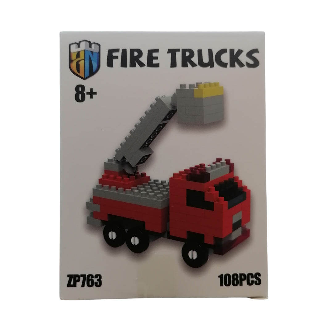 DIY Blocks Fire Truck 108 Pieces