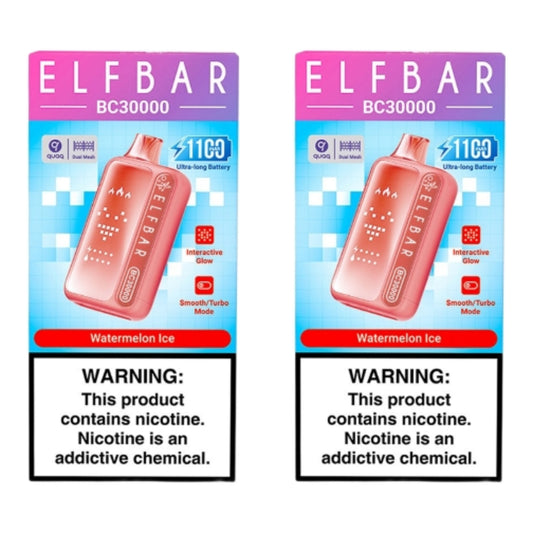 Elf Bar BC30000 Disposable Vape - Watermelon Ice (Pack of 2)
