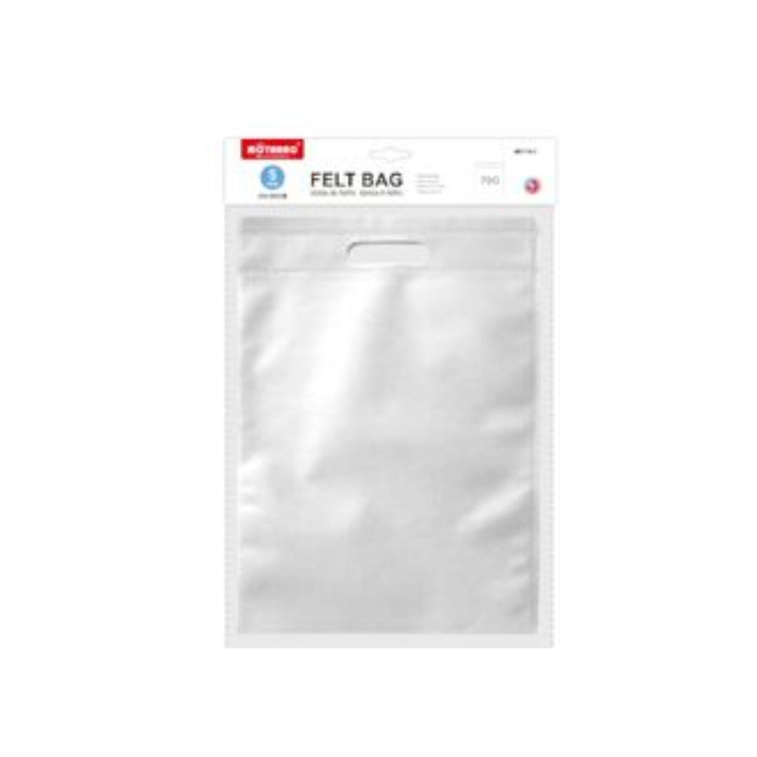 Motarro Felt Bag 25x30cm 70g - 5PCS - White