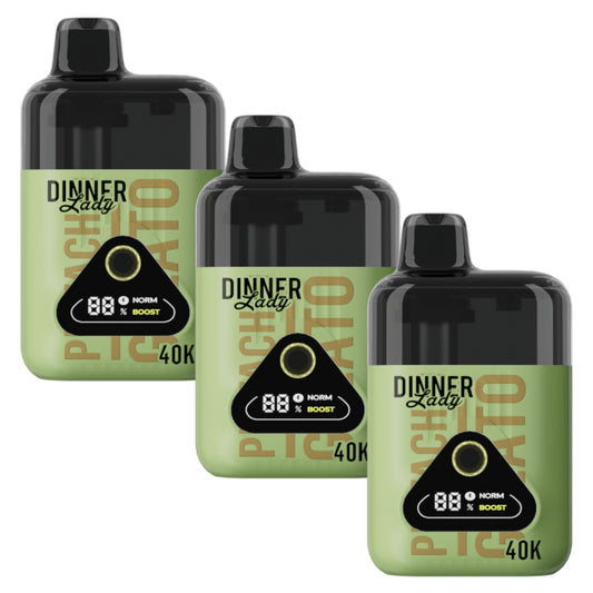 Dinner Lady Rechargeable Vape - Dessert Collection - 40K - 3 Pack - Pistachio Gelato