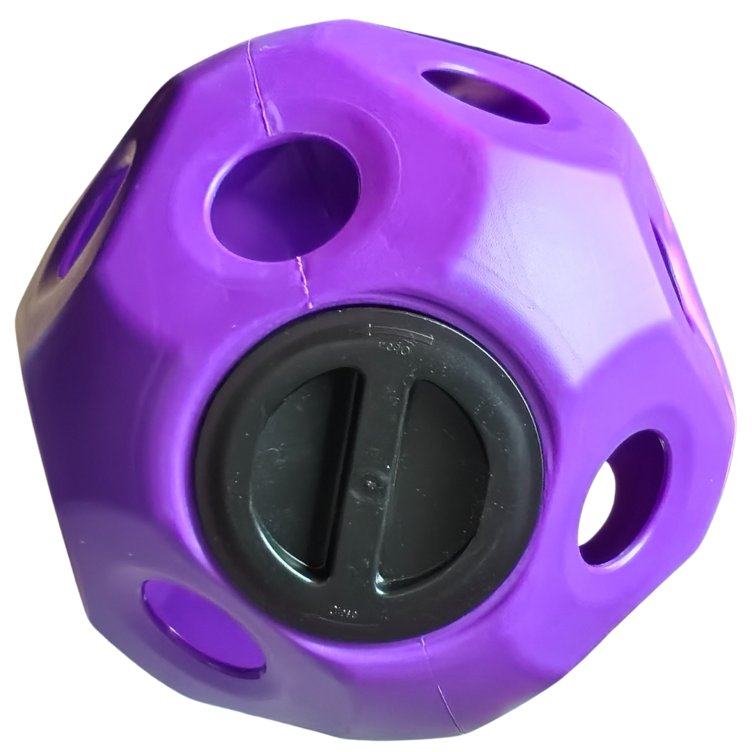 Horse Hay Toy Ball - Treat and Hay Feeder for Horses - Purple