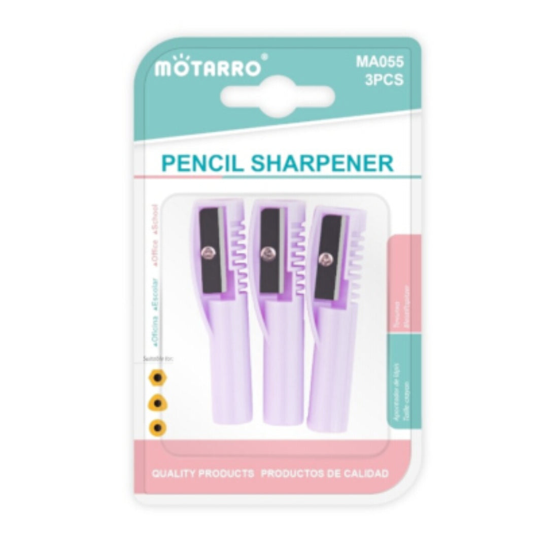 Motarro Pencil Sharpener 58mm 3PCS - Purple